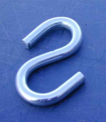 S Hook - Galvanized - 5/16"